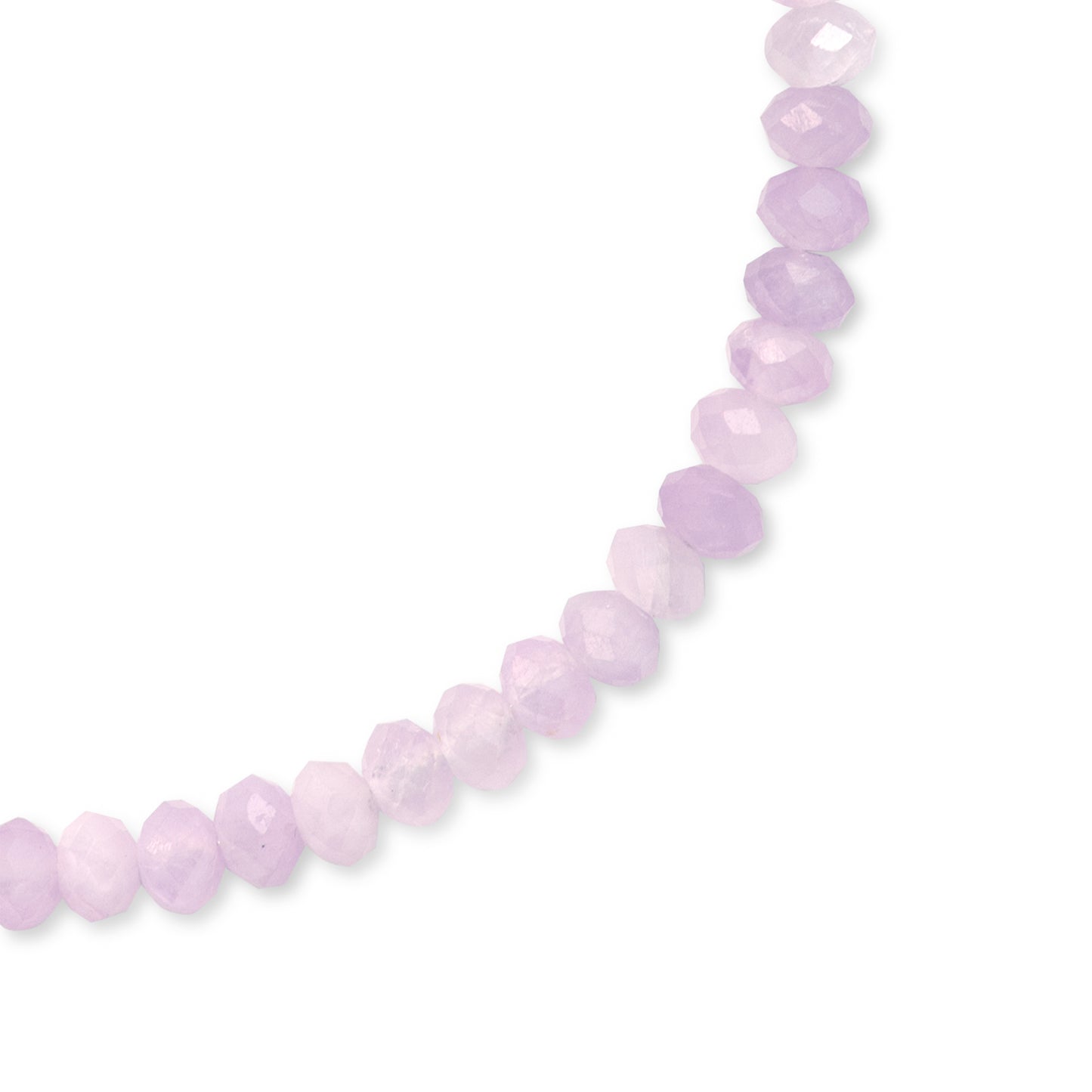 Birthstone February Kunzite Gold Bead Bracelet
