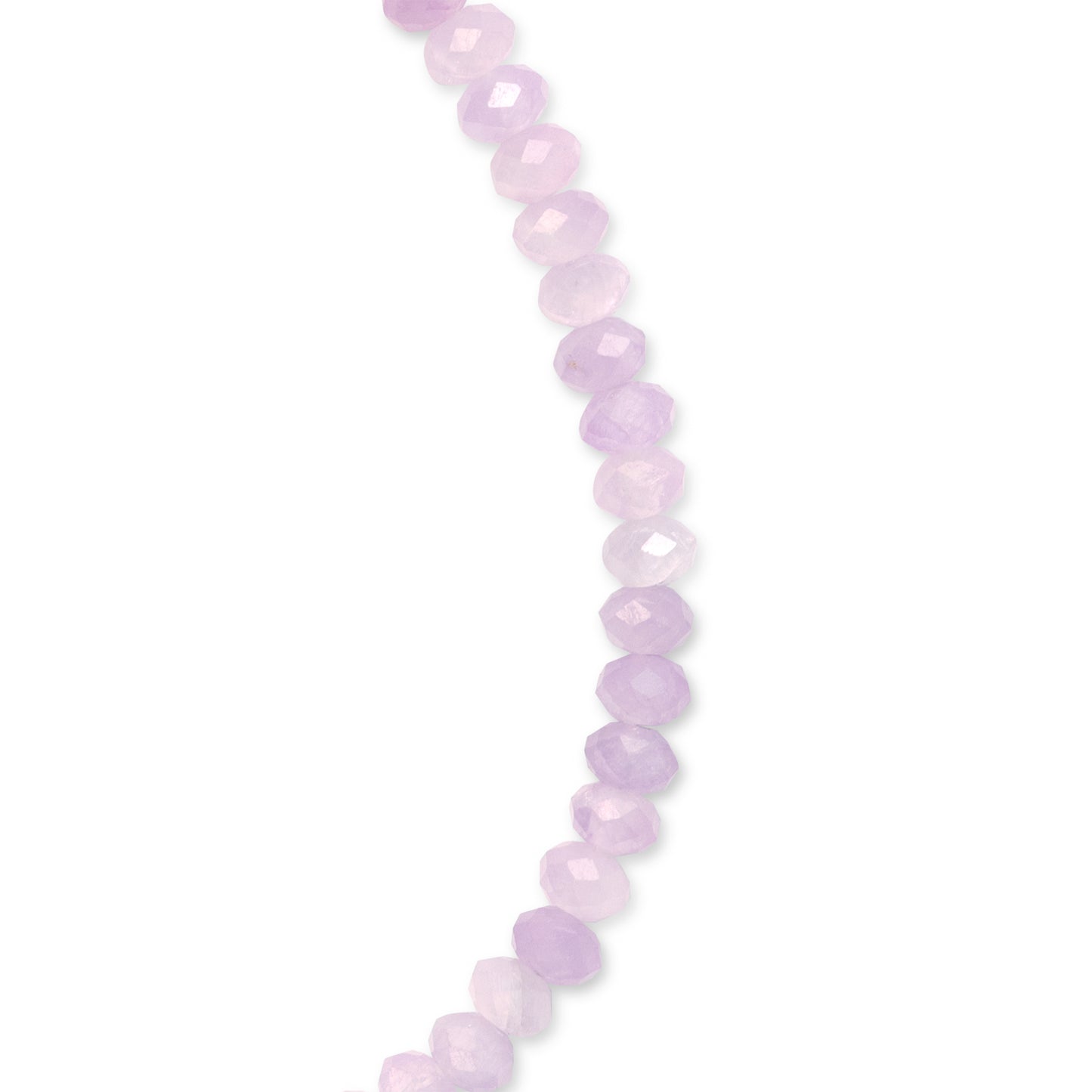 Birthstone February Kunzite Gold Bead Bracelet