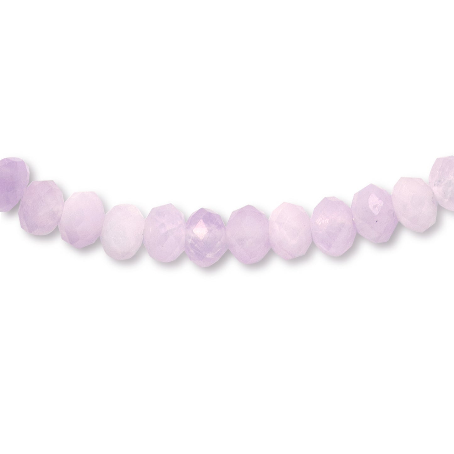 Birthstone February Kunzite Gold Bead Bracelet