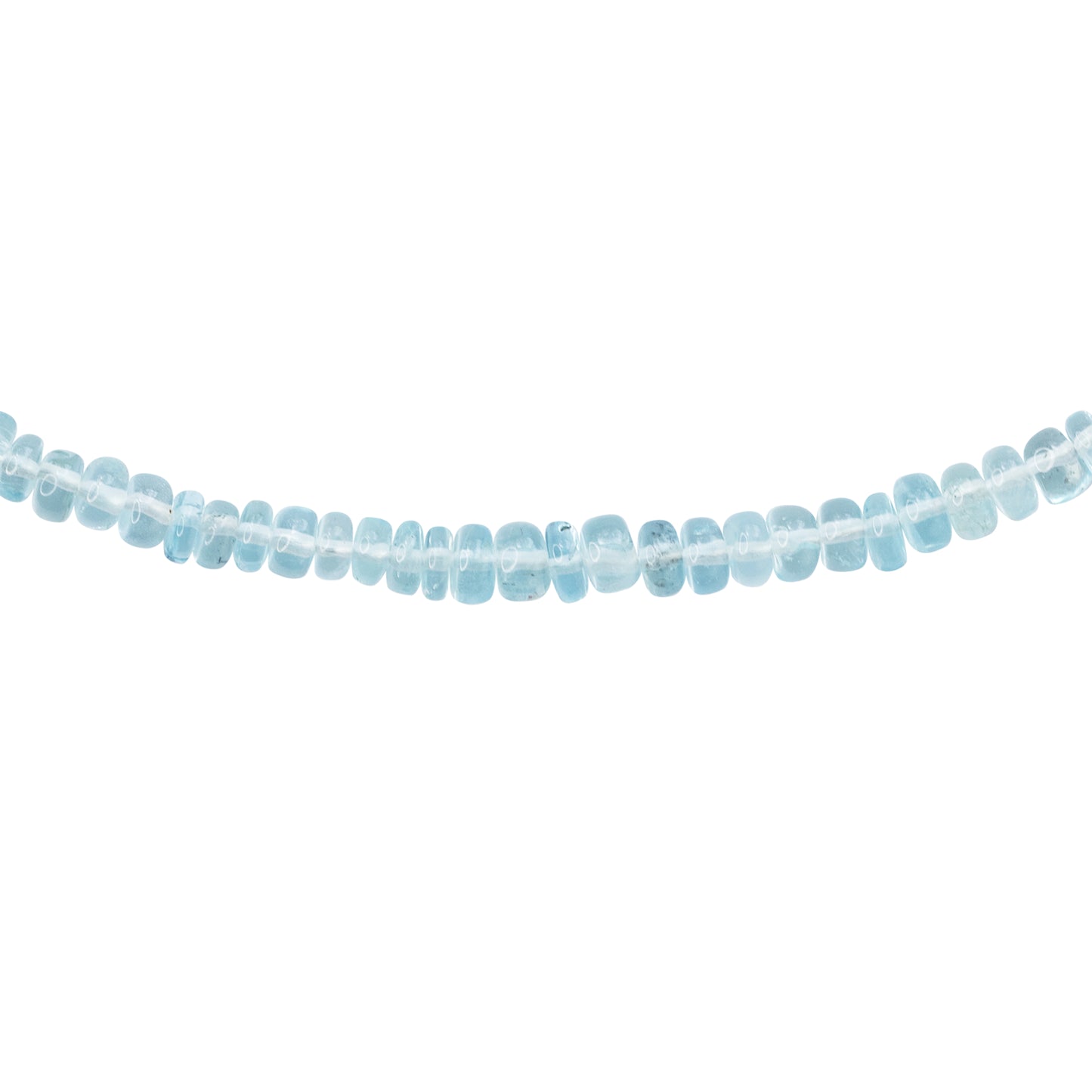 Birthstone March Aquamarine Necklace 18K Gold