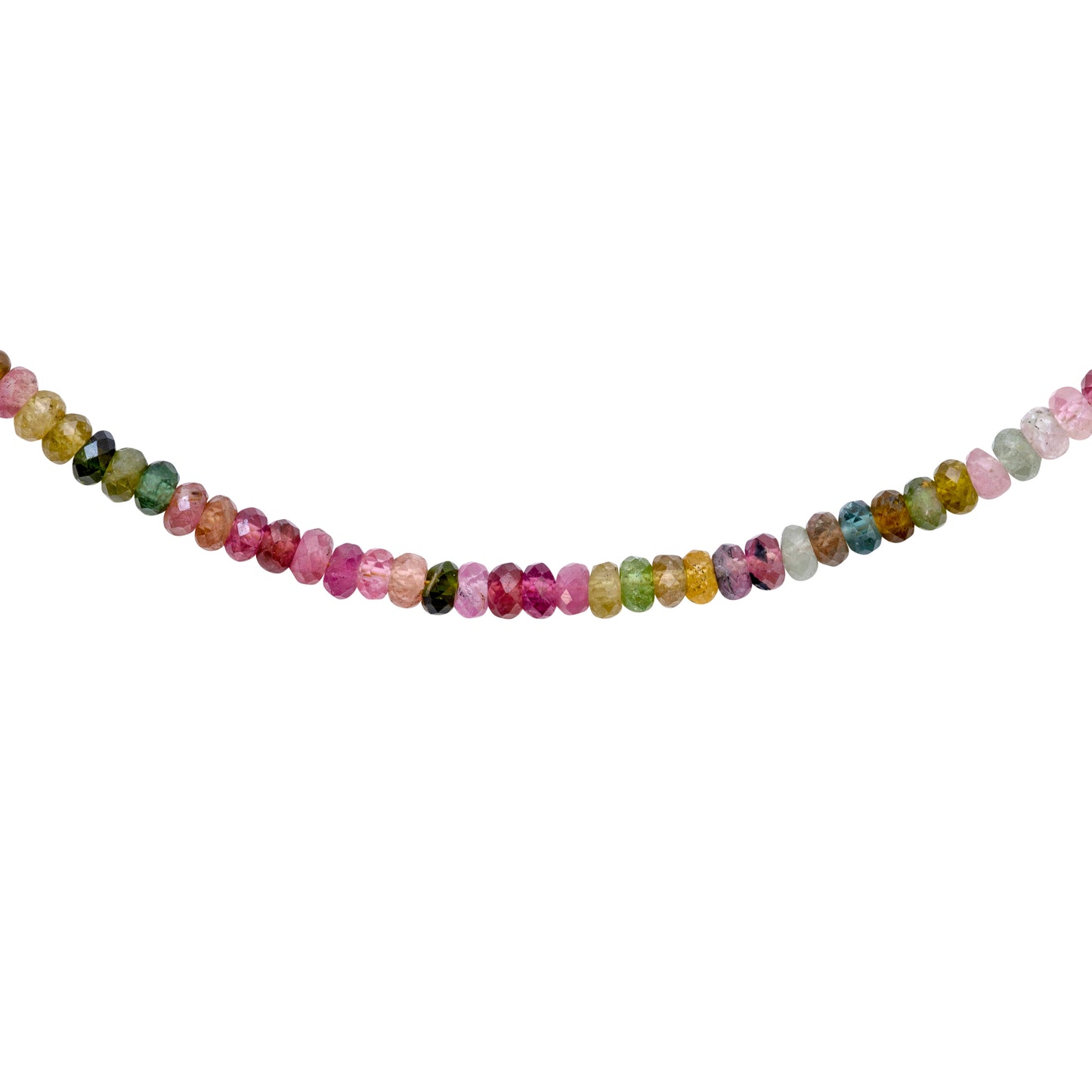 Birthstone October Watermelon Tourmaline Necklace 14K Gold