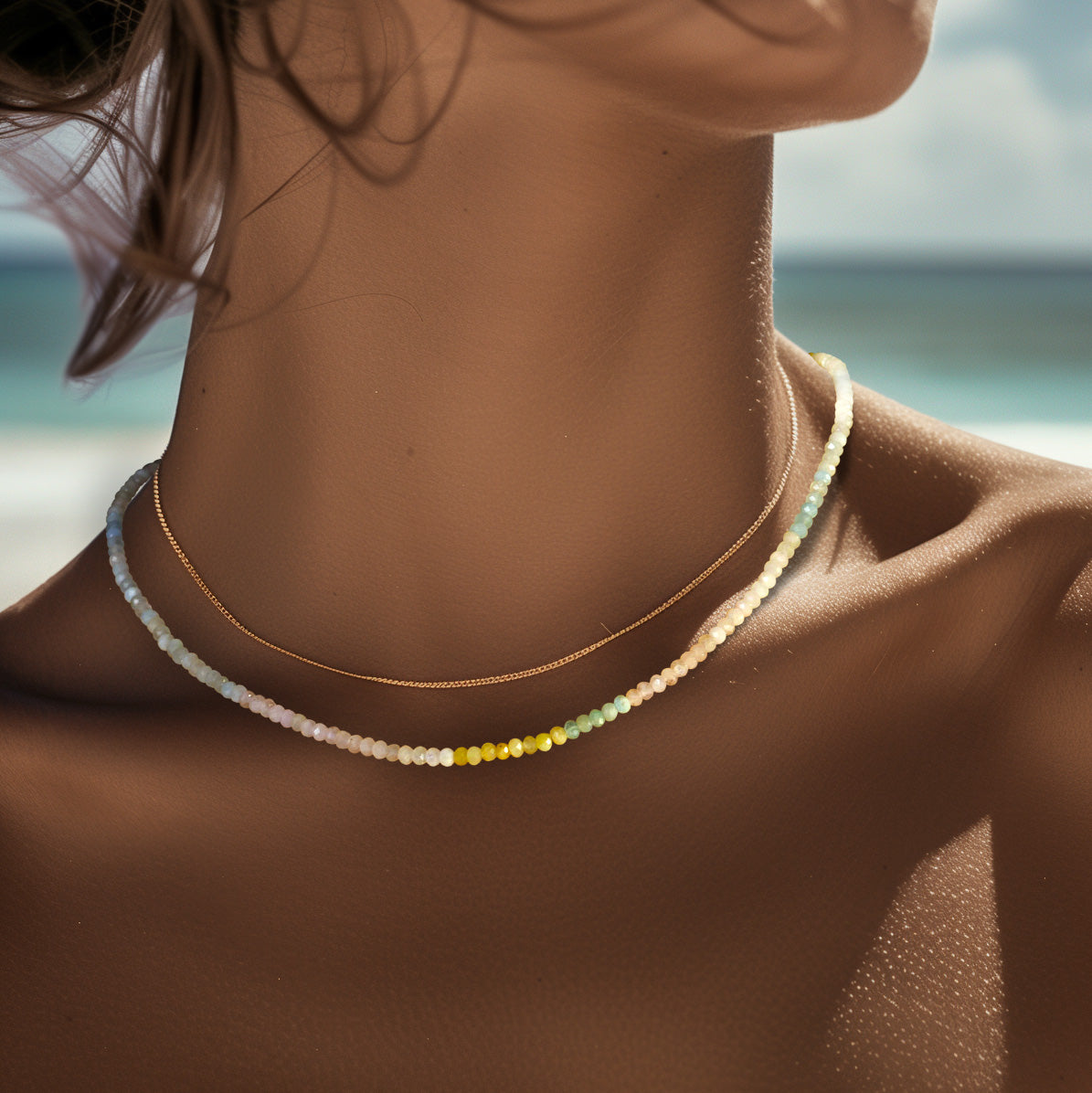 Candy Morganite 14K Gold Necklace