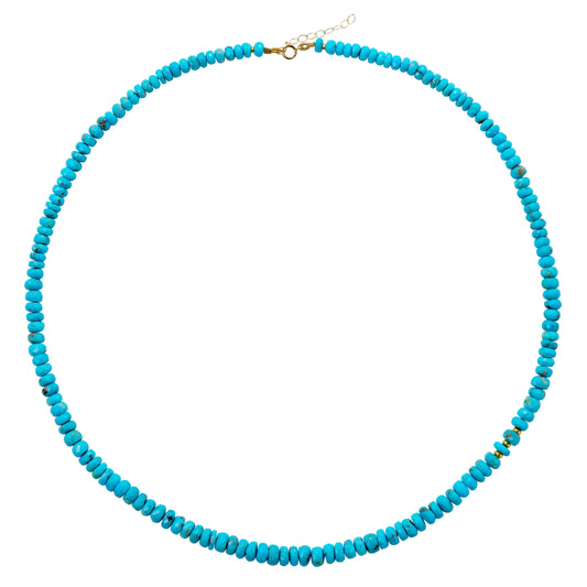 December Birthstone Turquoise 18k Gold Necklace