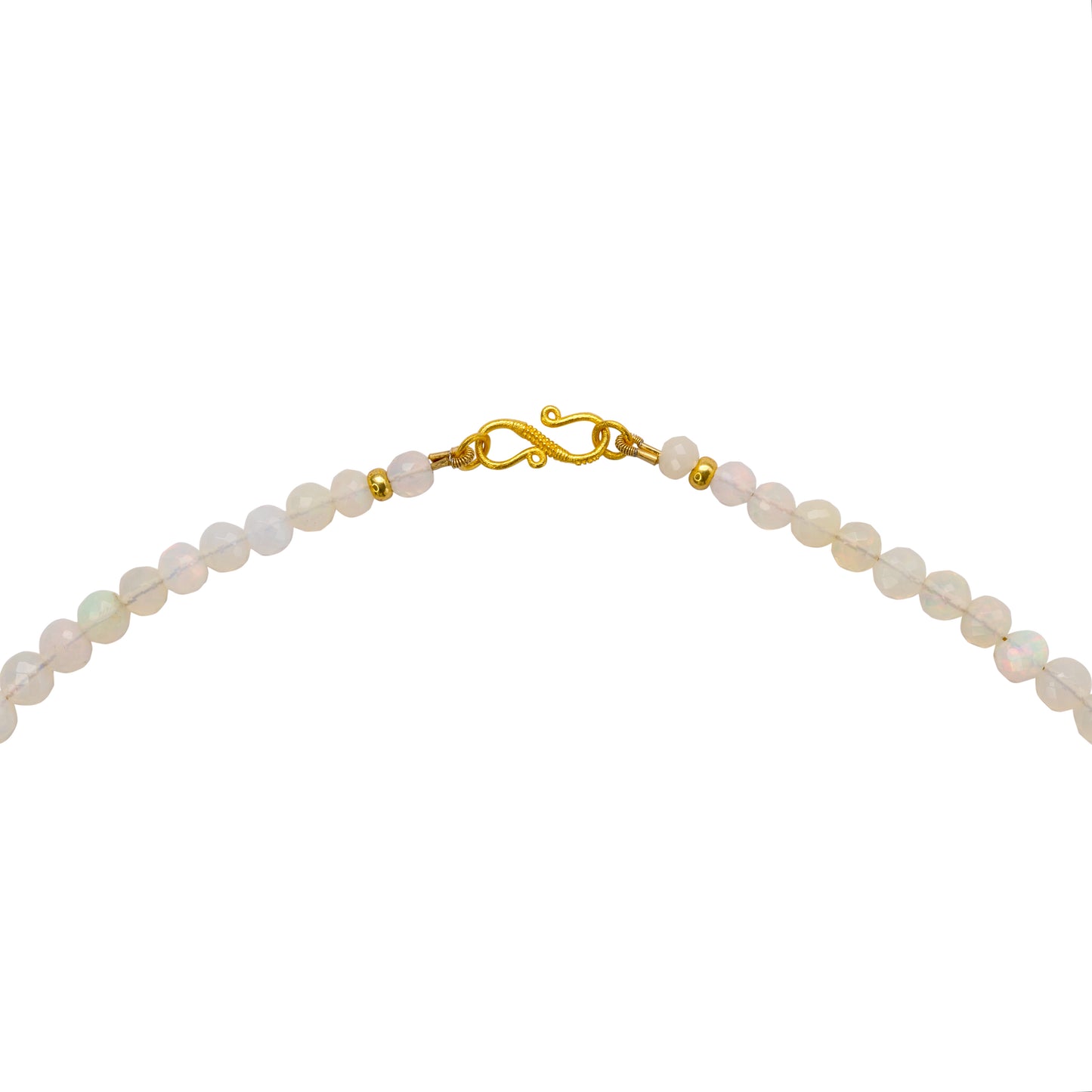 Ethiopian Opal Necklace 18K Gold