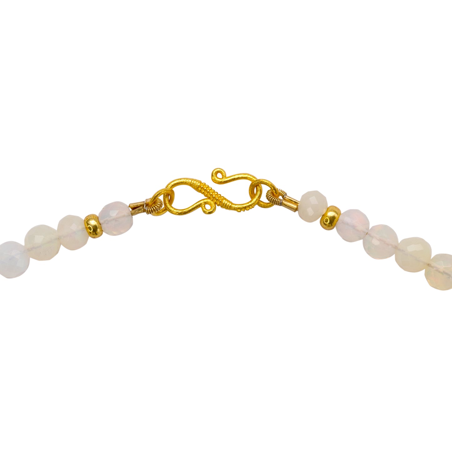 Ethiopian Opal Necklace 18K Gold