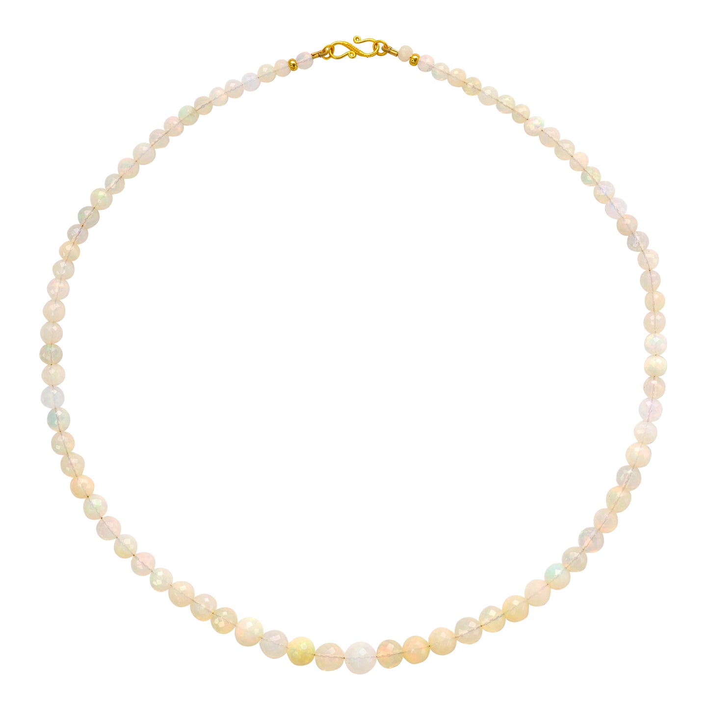 Ethiopian Opal Necklace 18K Gold