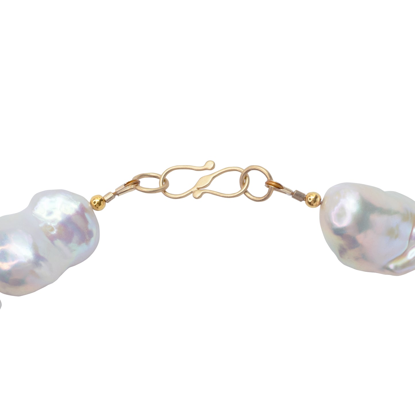 Extra Large White Baroque Pearl Necklace