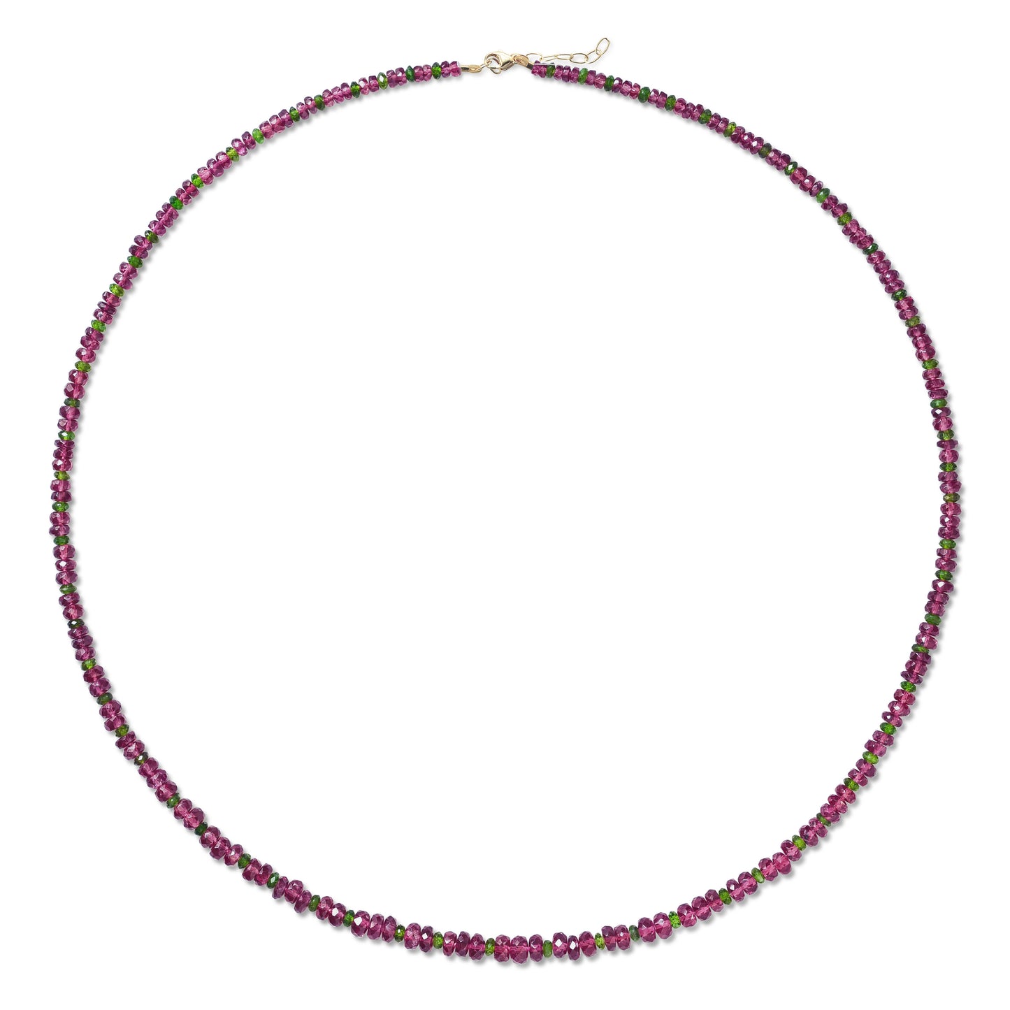 Garnet Chrome Diopside Necklace