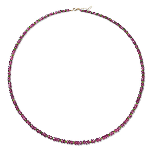 Garnet Chrome Diopside Necklace