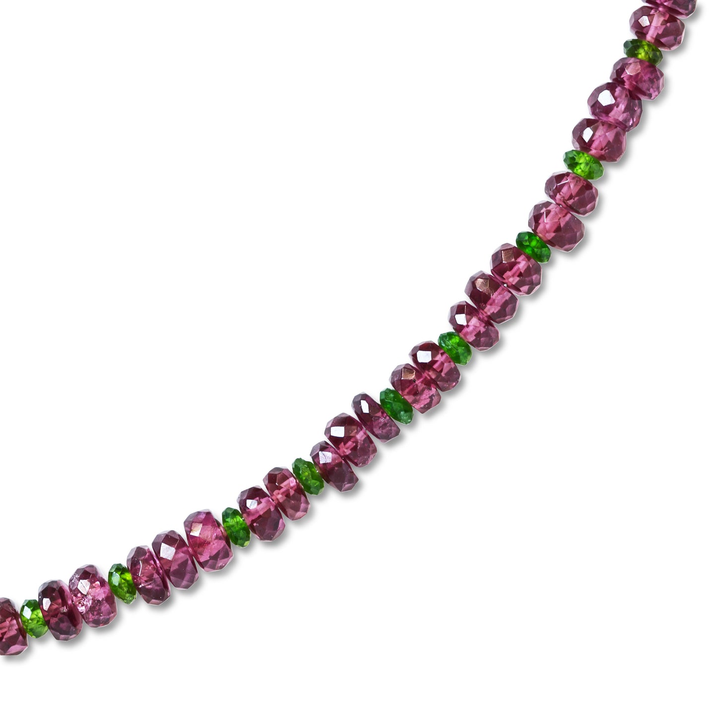 Garnet Chrome Diopside Necklace