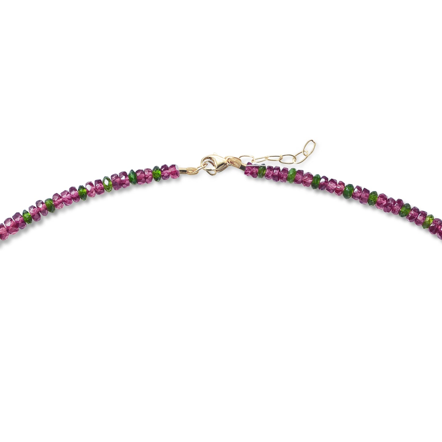 Garnet Chrome Diopside Necklace
