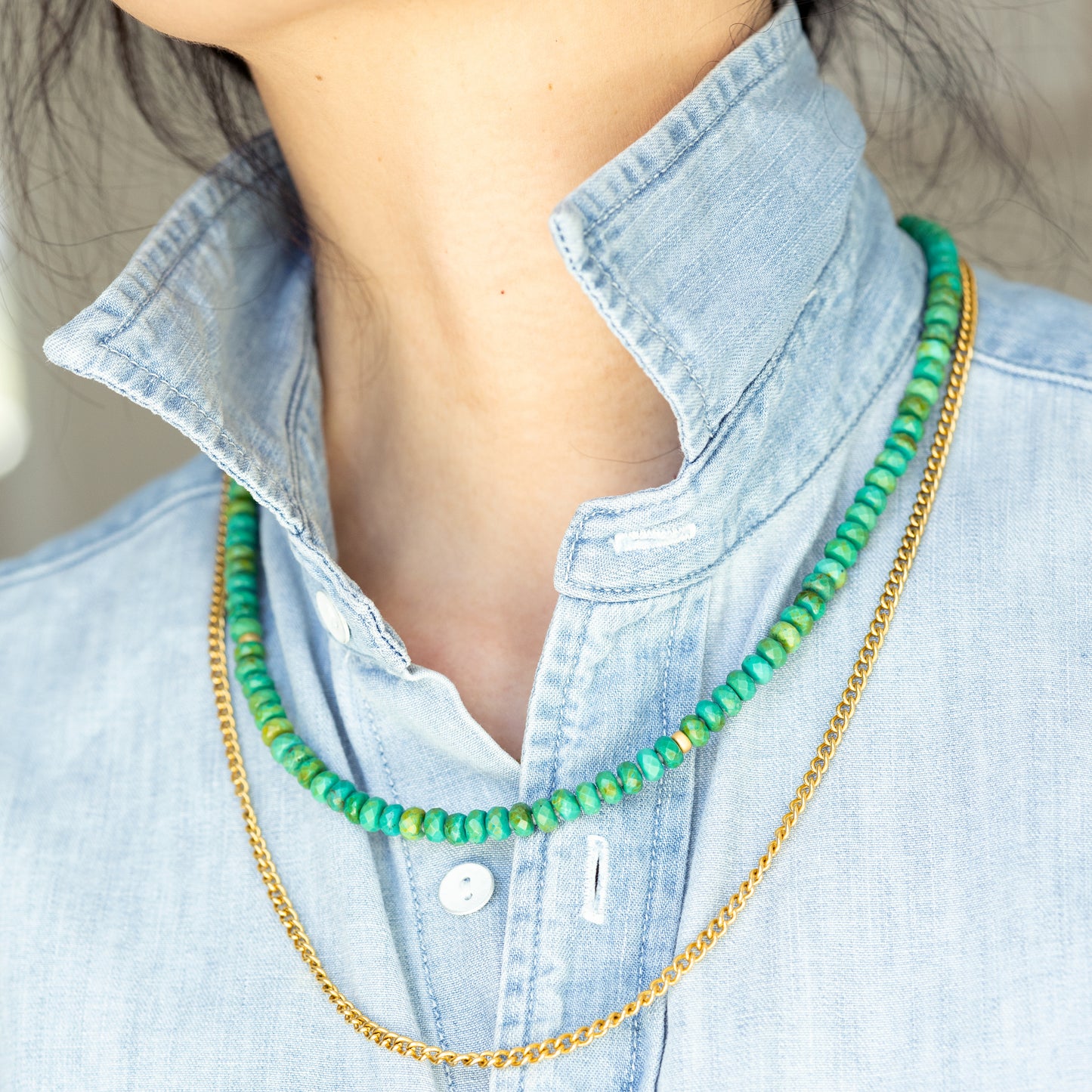 Green Turquoise Necklace