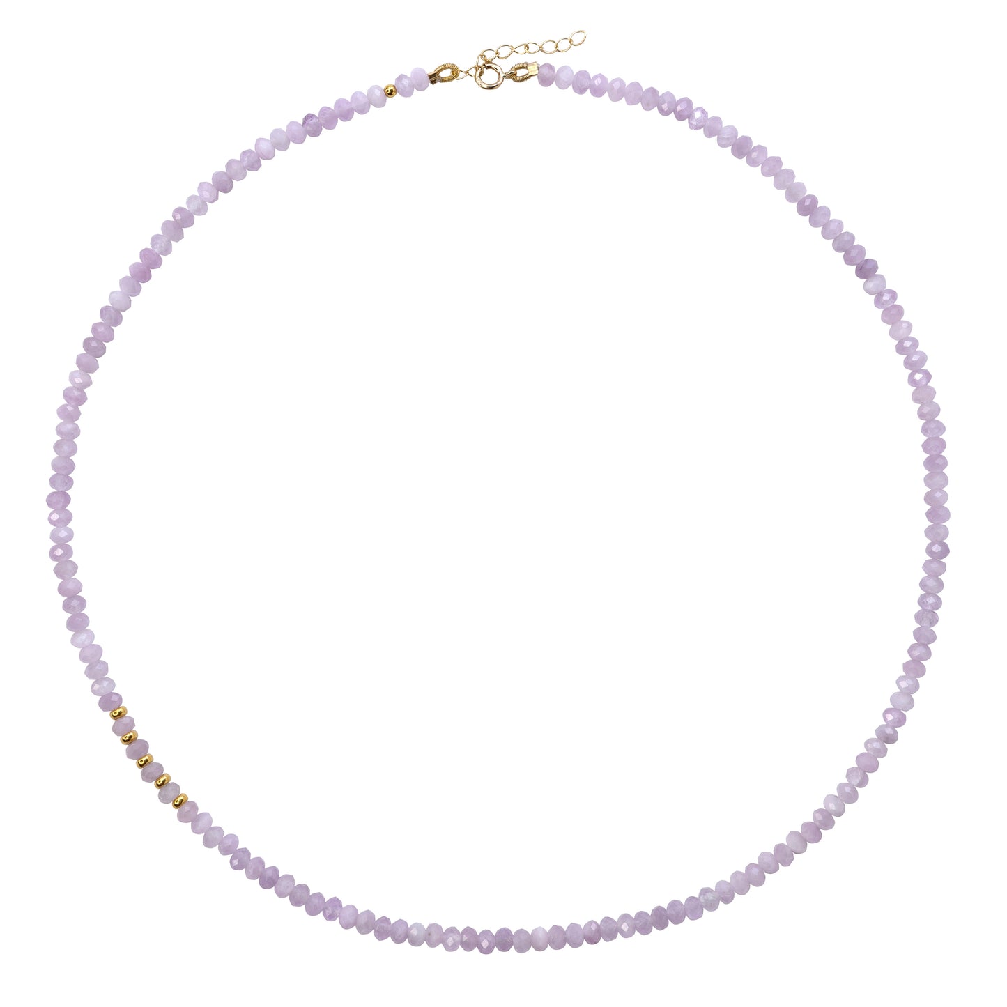 Kunzite 18K Gold Necklace