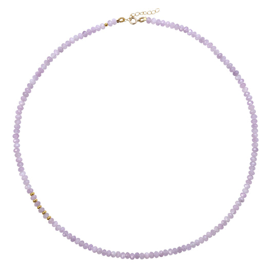 Kunzite 18K Gold Necklace