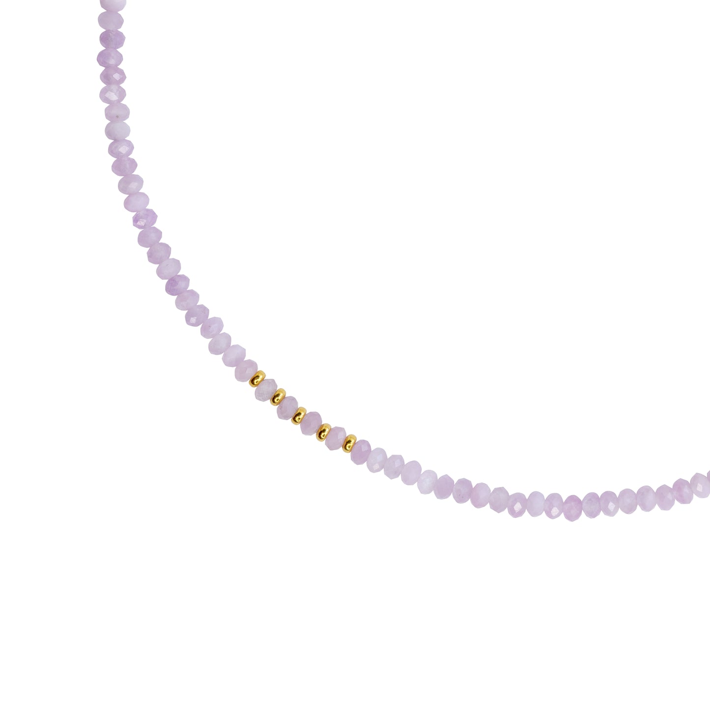 Kunzite 18K Gold Necklace