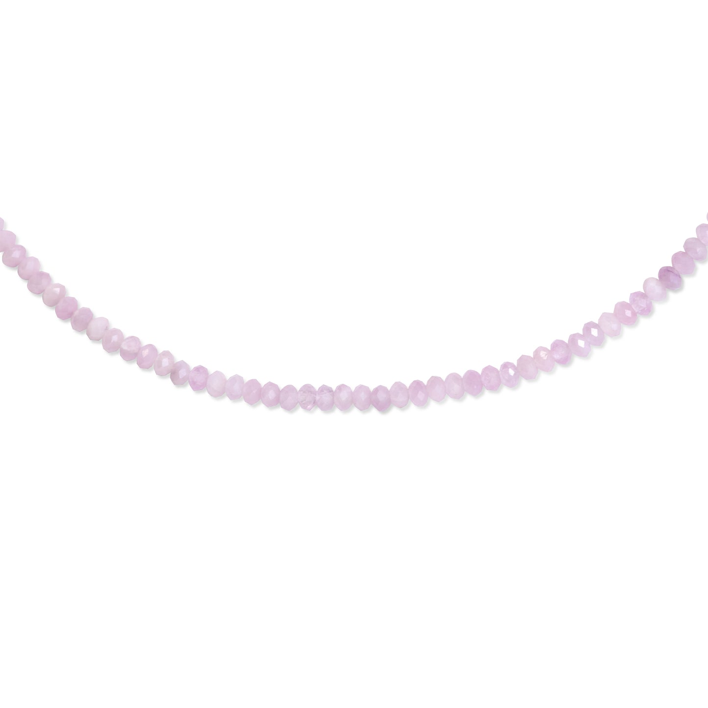Kunzite Gold Bead Necklace