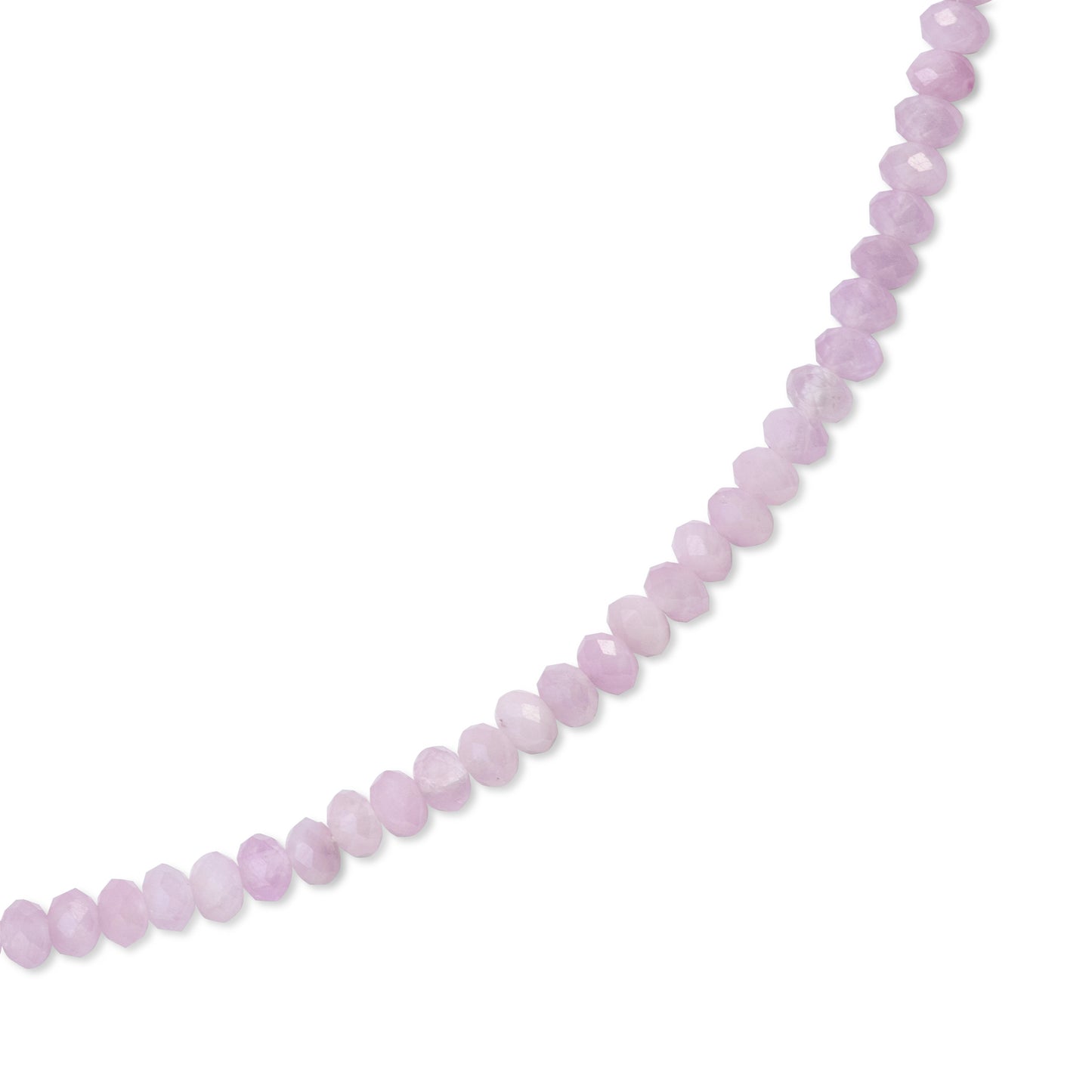 Kunzite Gold Bead Necklace