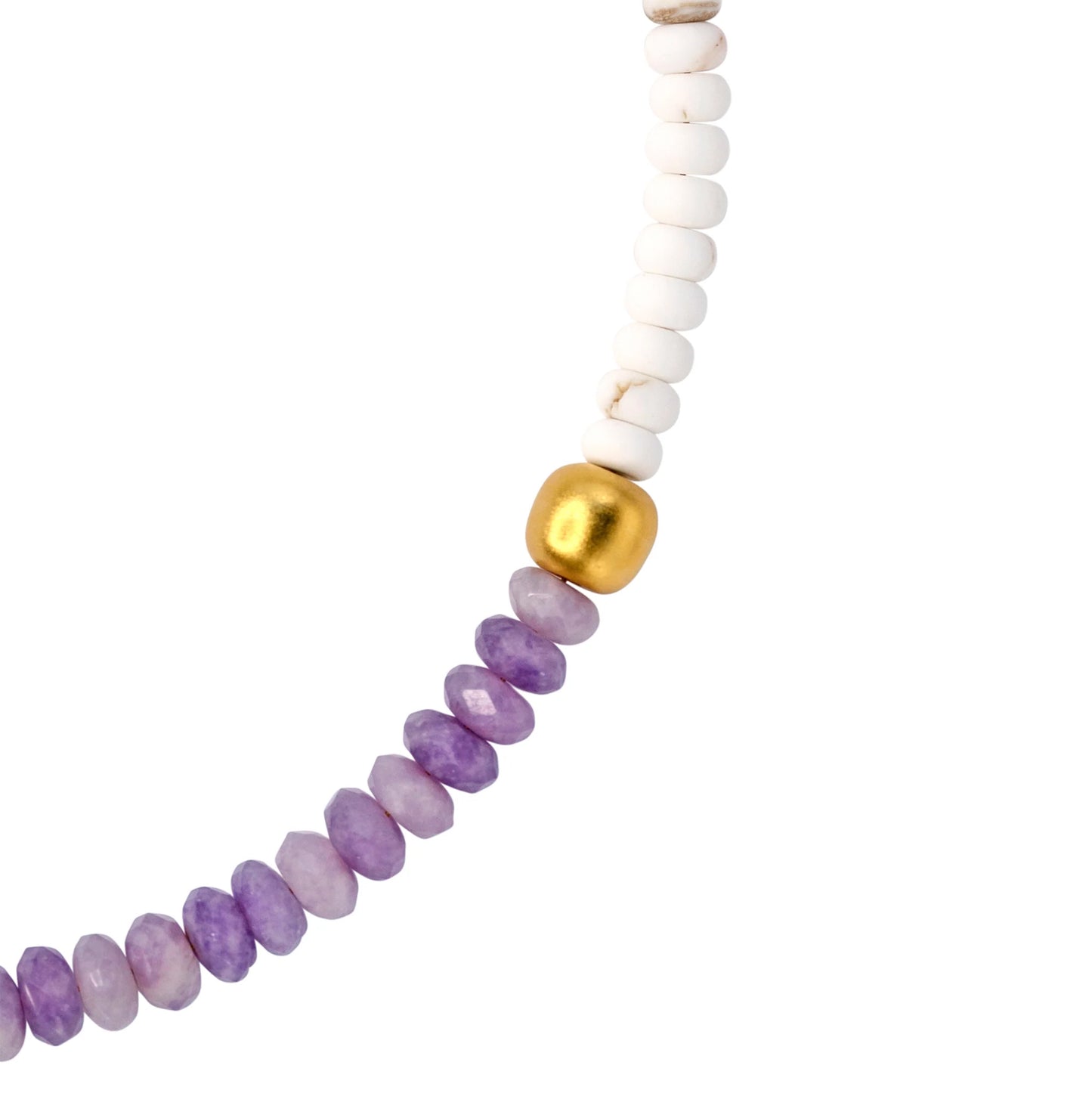 Kunzite White Turquoise Necklace