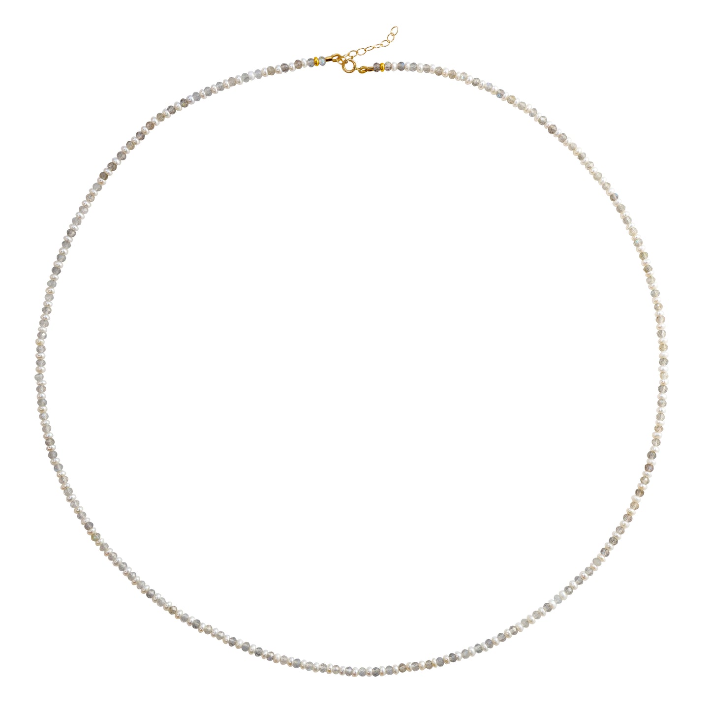 Lustra Tiny Pearl Labradorite Necklace