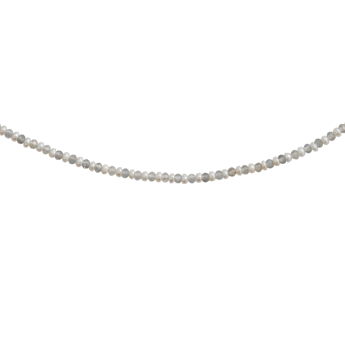 Lustra Tiny Pearl Labradorite Necklace