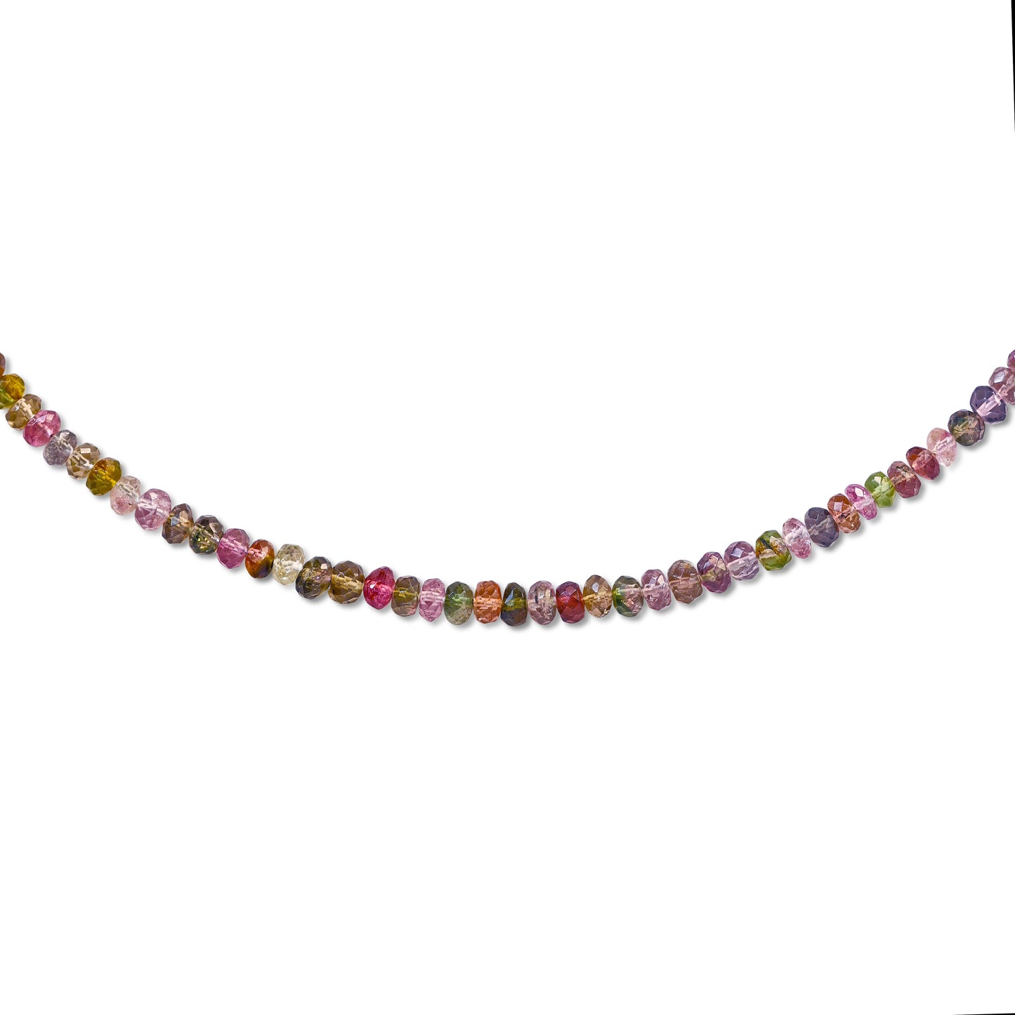 Mixed Tourmaline Graduated Necklace