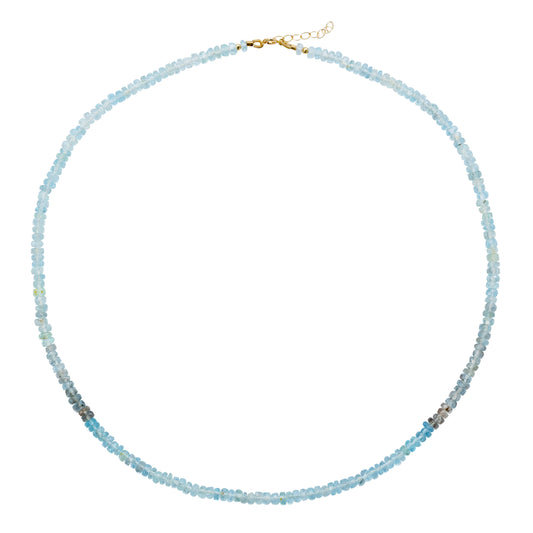Moss Aquamarine Necklace 18K Gold
