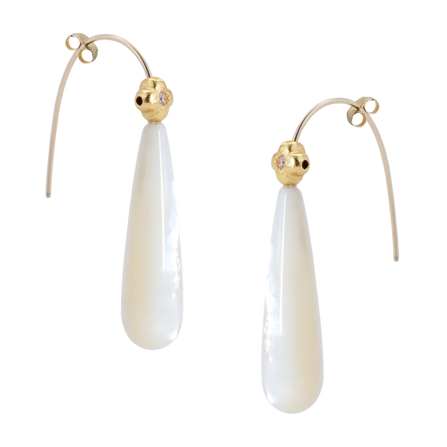 Mother of Pearl Raindrop Earrings