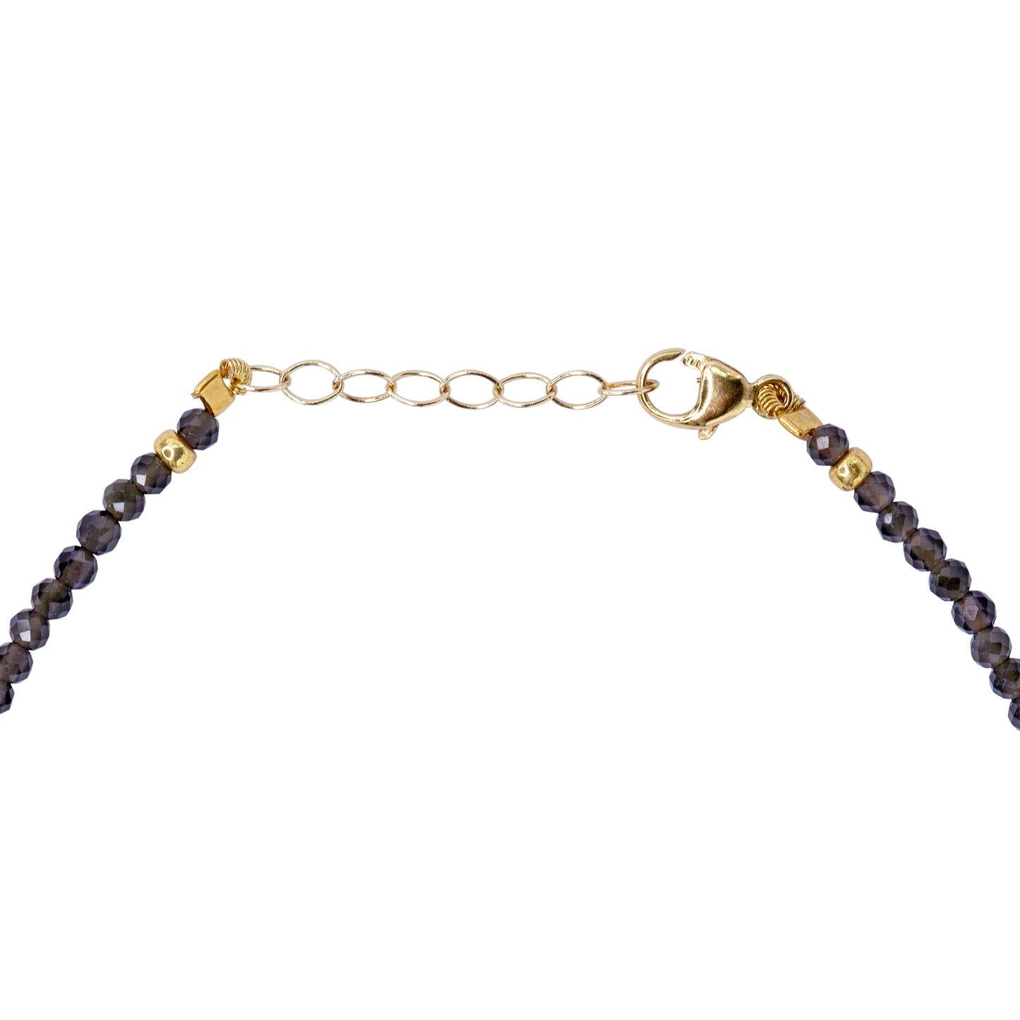 Obsidian 14K Gold Bracelet