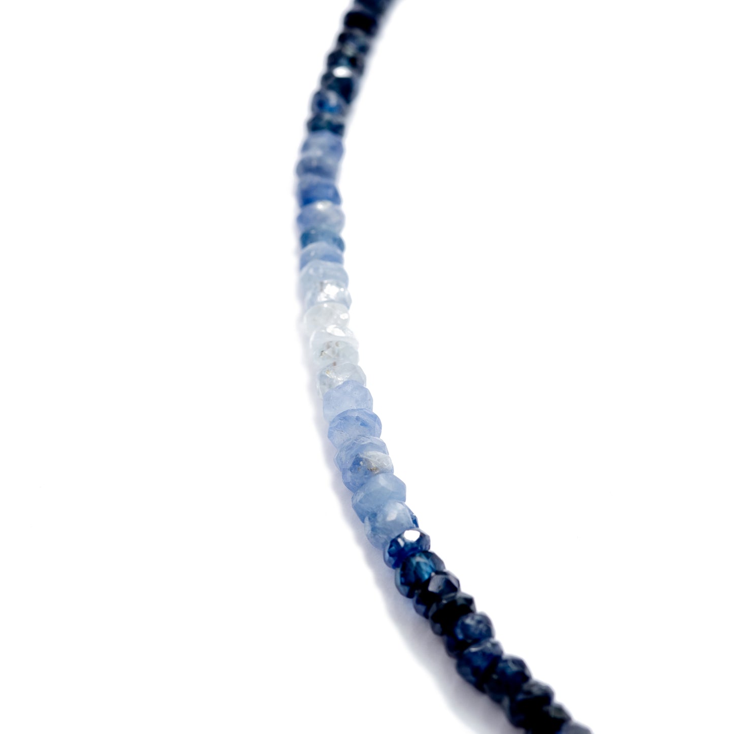 Birthstone September Blue Sapphire Ombre Necklace II