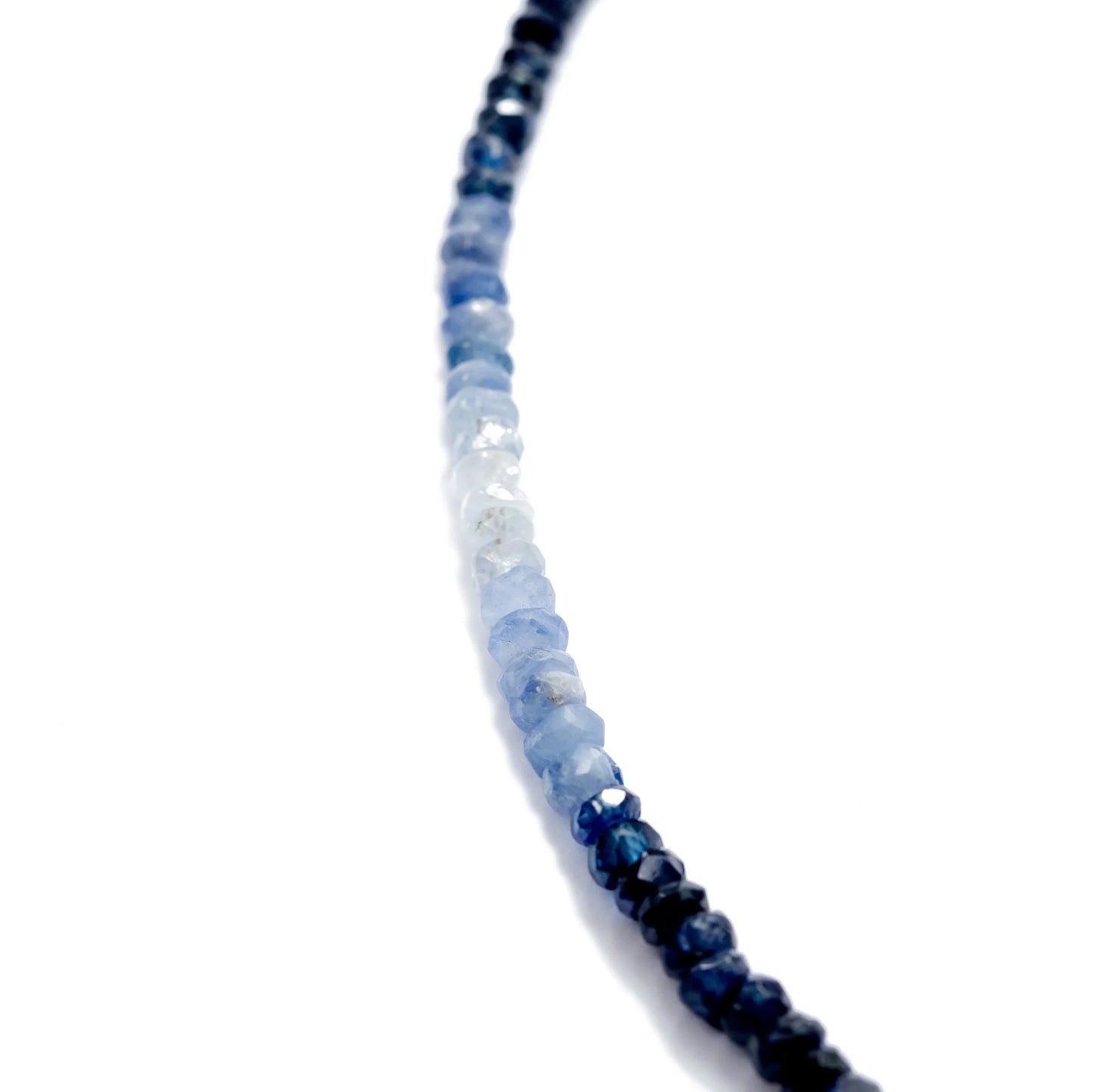 Birthstone September Blue Sapphire Ombre Necklace