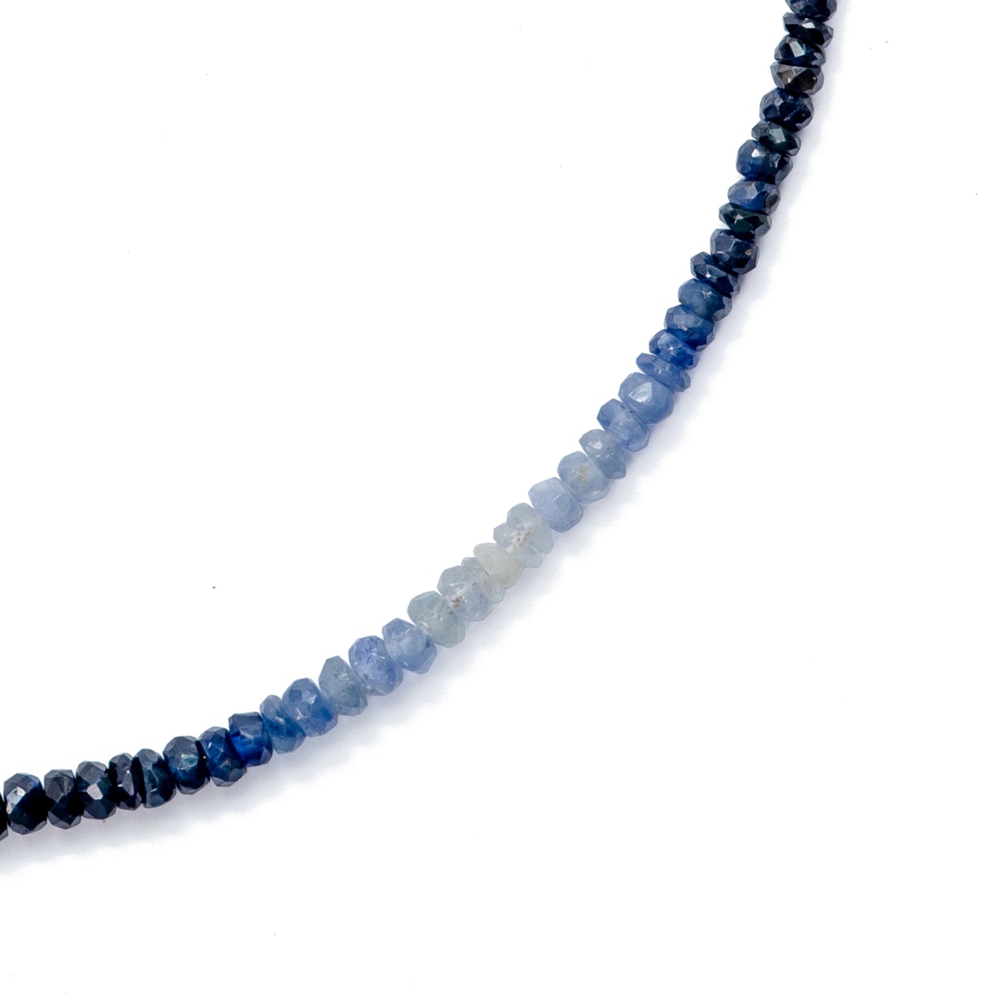 Birthstone September Blue Sapphire Ombre Necklace