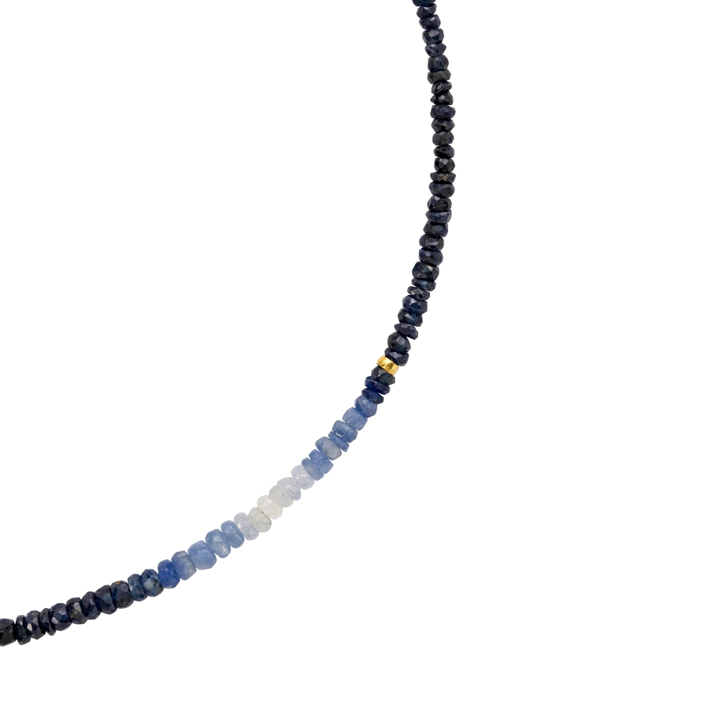 Birthstone September Blue Sapphire Ombre Necklace II