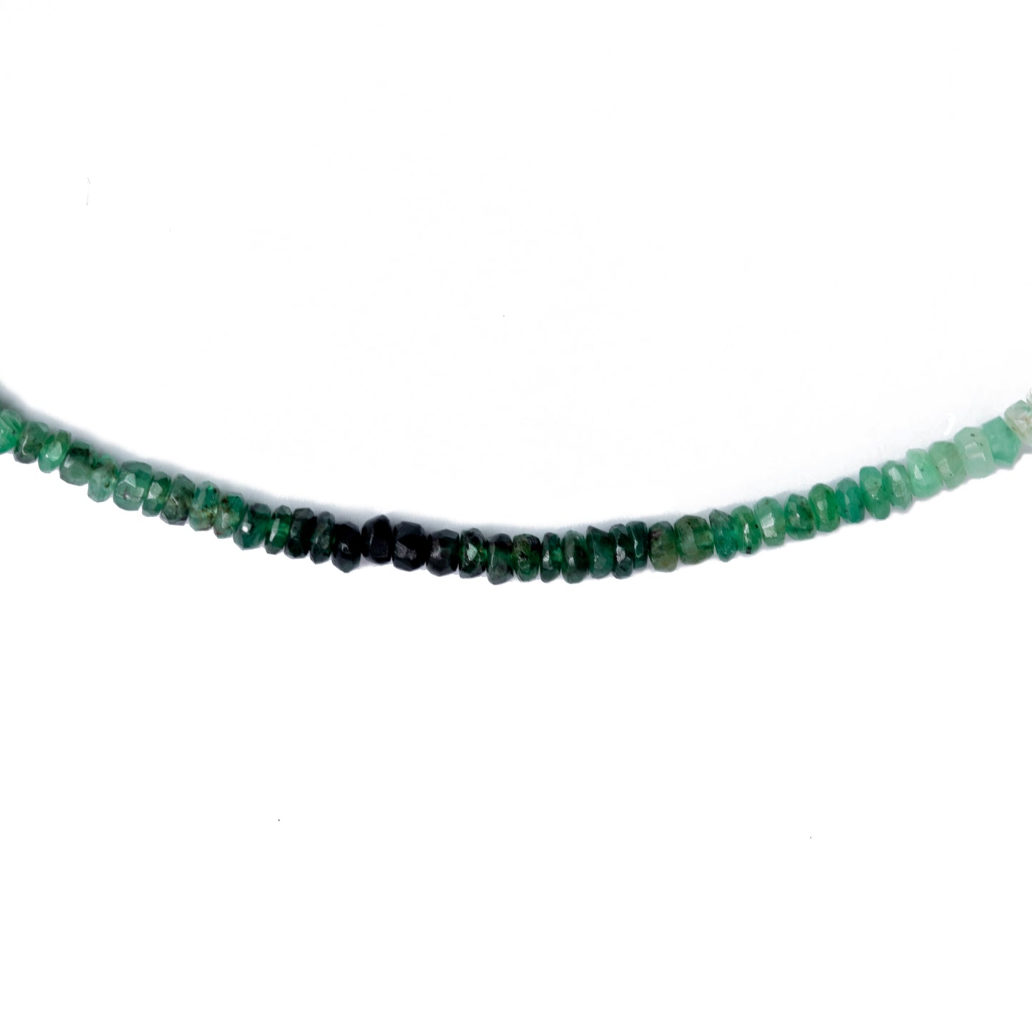 Birthstone May Emerald Ombre Necklace 14K Gold