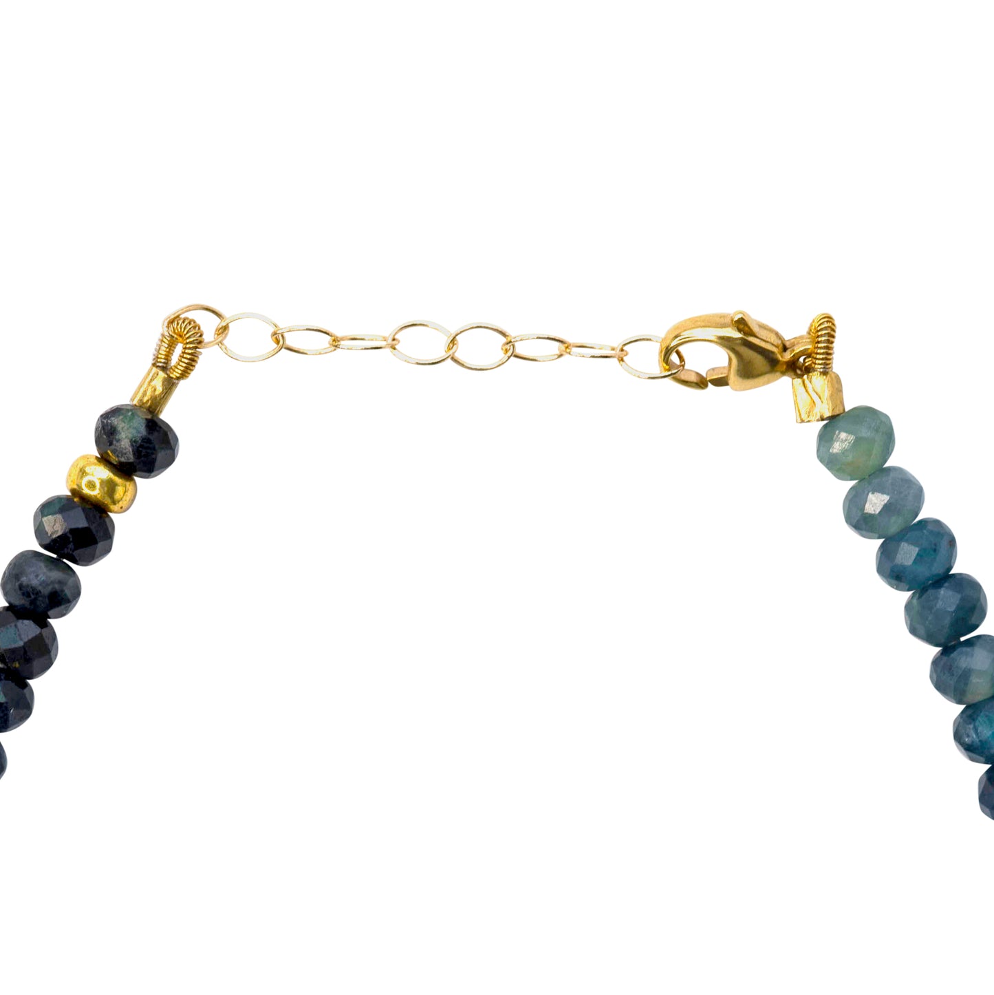 Ombre Indicolite Tourmaline Bracelet 14K Gold