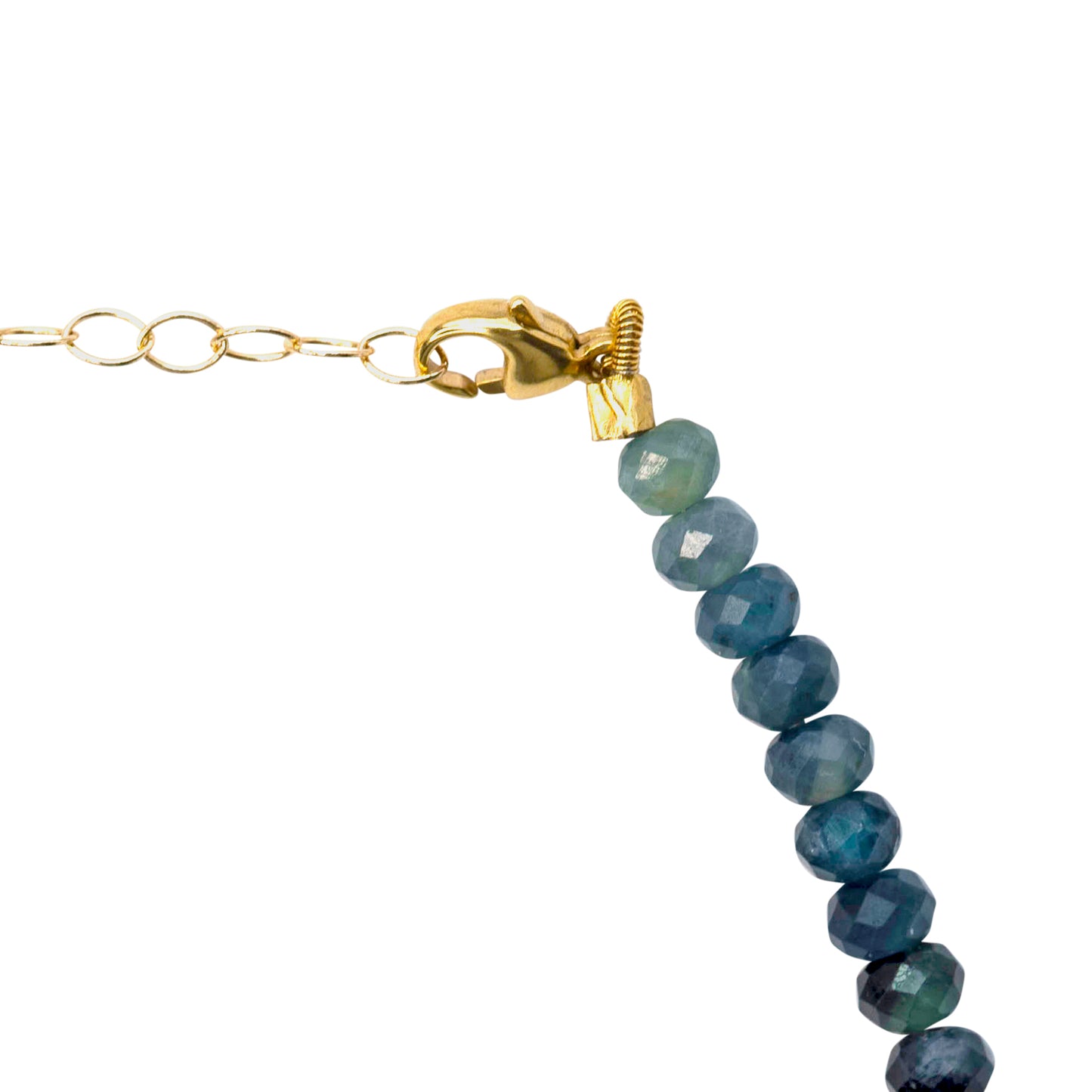 Ombre Indicolite Tourmaline Bracelet 14K Gold