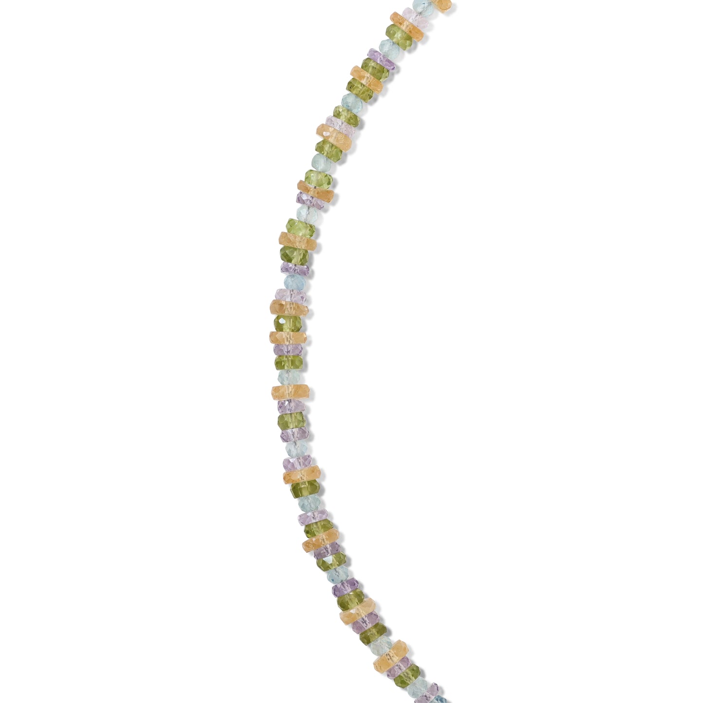 Pastel Multi-Gem Heishi Necklace