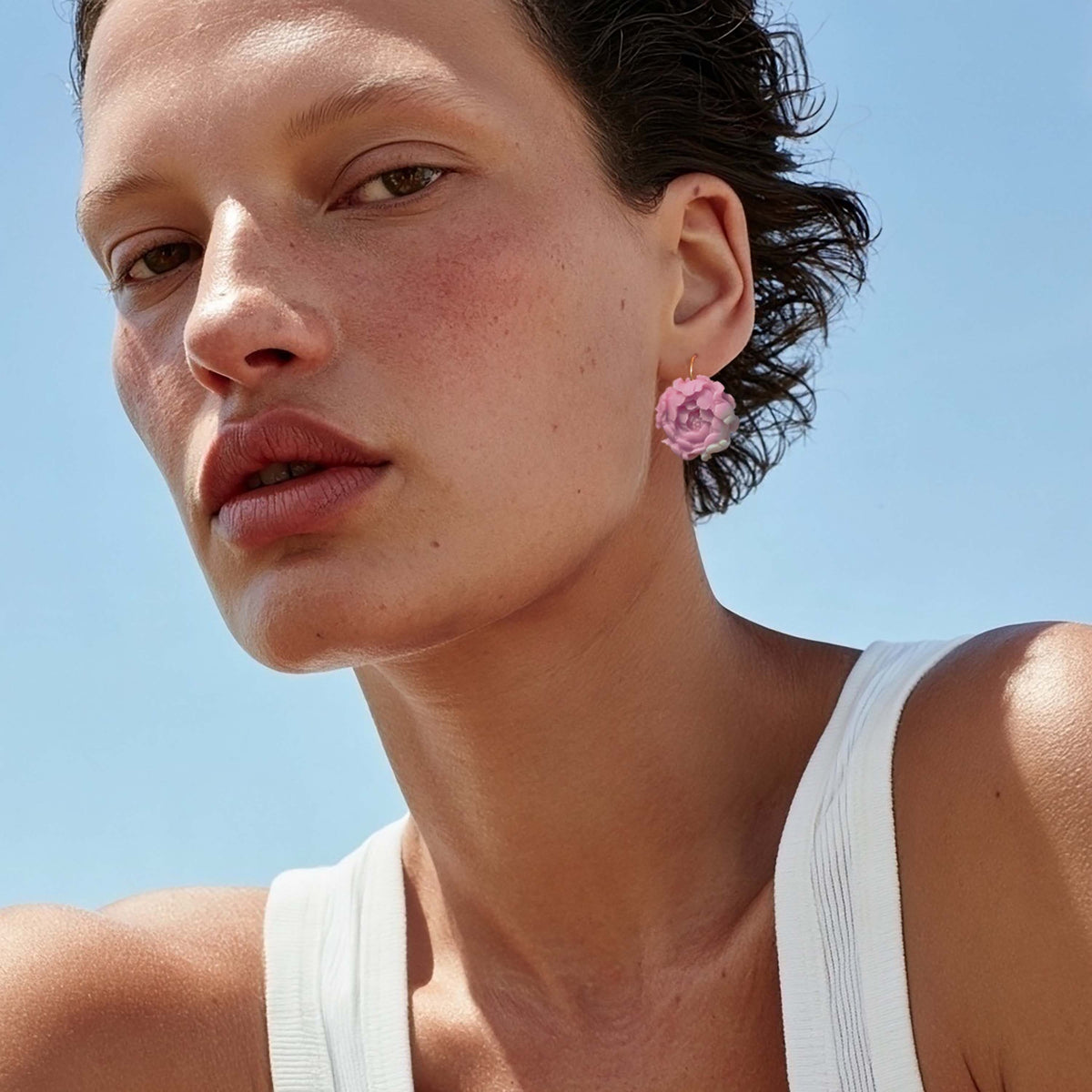 Peony Large Hook Earrings