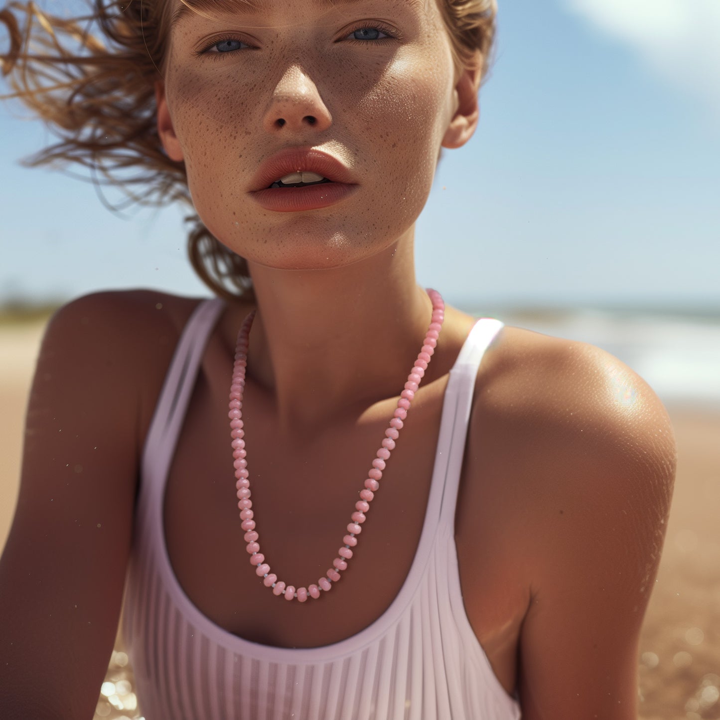 Pink Jade Necklace