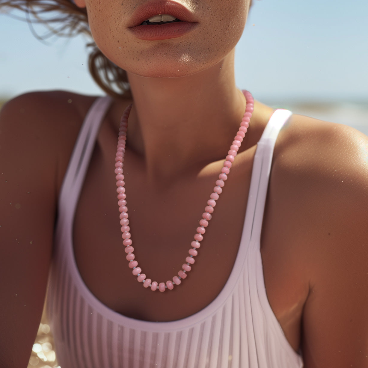 Pink Jade Necklace