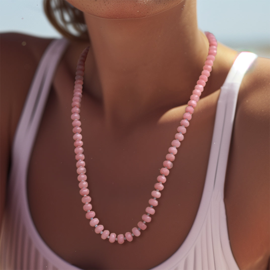 Pink Jade Necklace