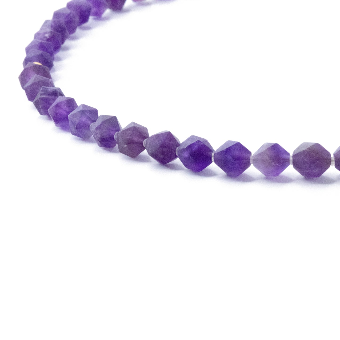 Purple Amethyst Beaded Necklace