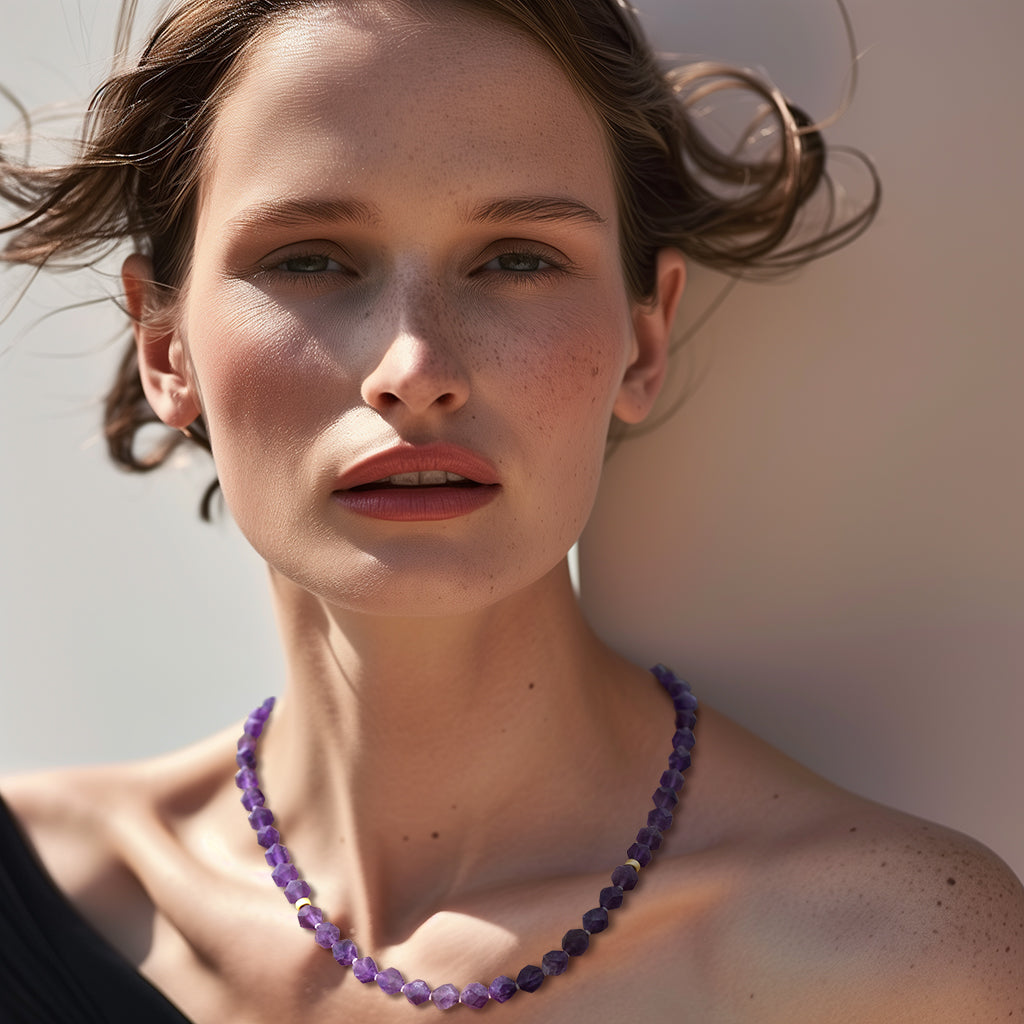 Purple Amethyst Necklace