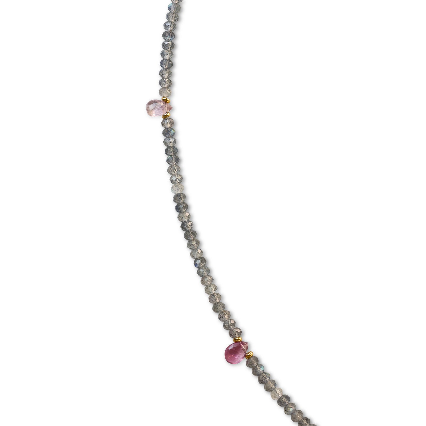 Rainbow Tourmaline Drop Necklace
