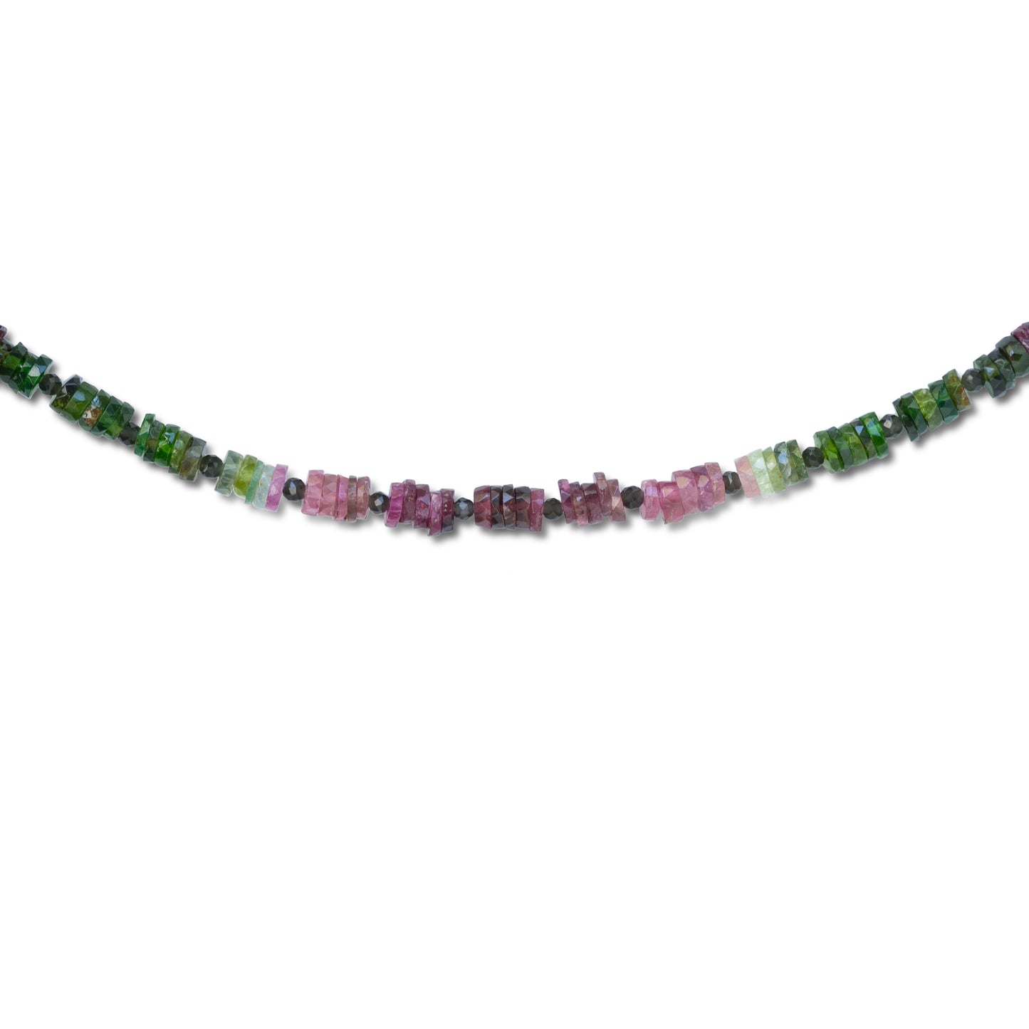 Rainbow Tourmaline Heishi Necklace