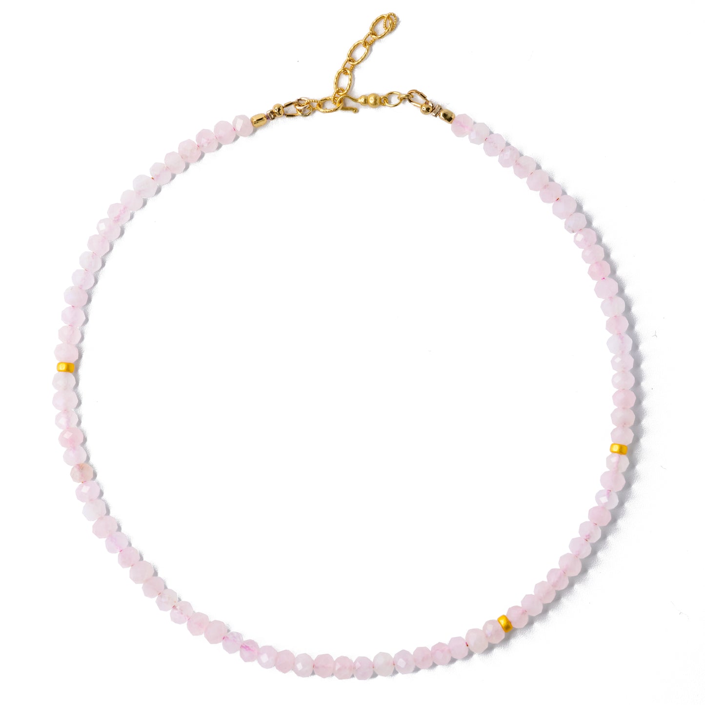 Rose Quartz Bead Necklace