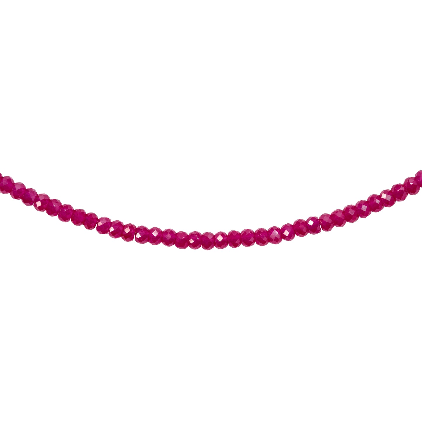 Birthstone July Ruby Necklace 14K Gold