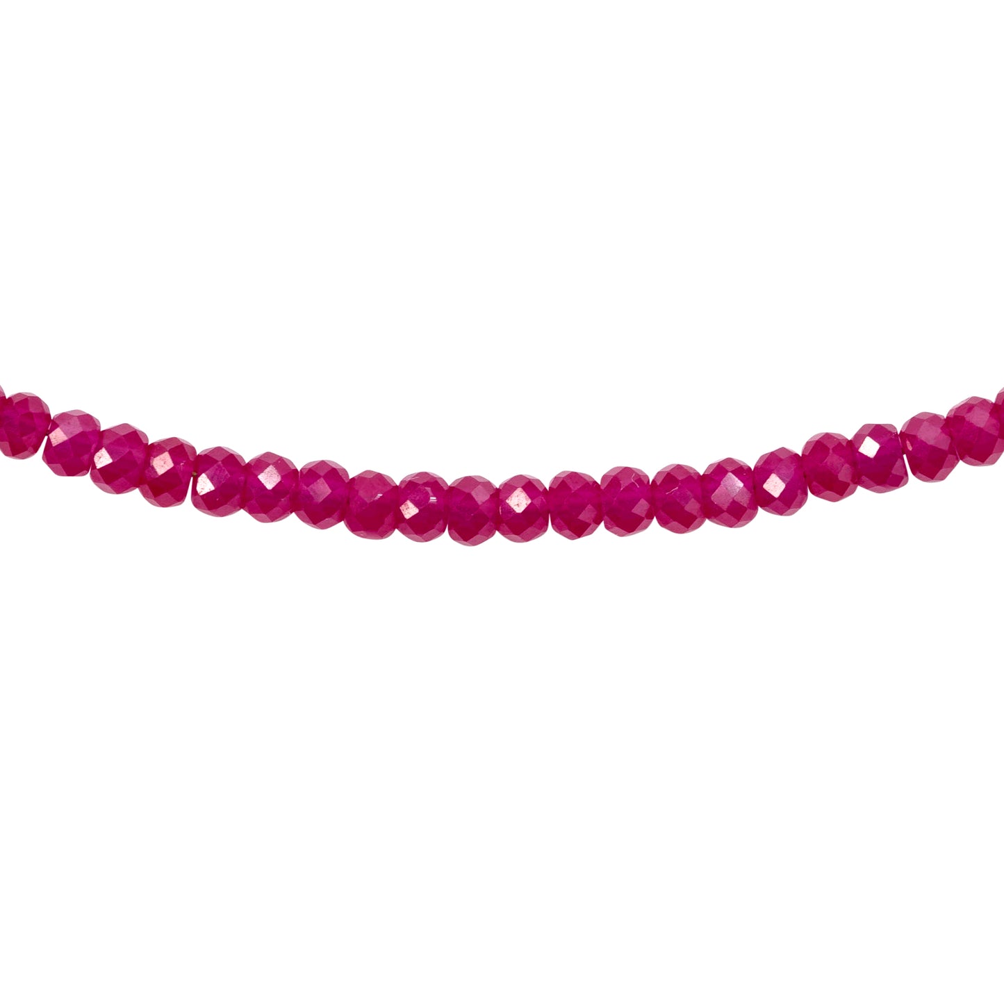 Birthstone July Ruby Necklace 14K Gold