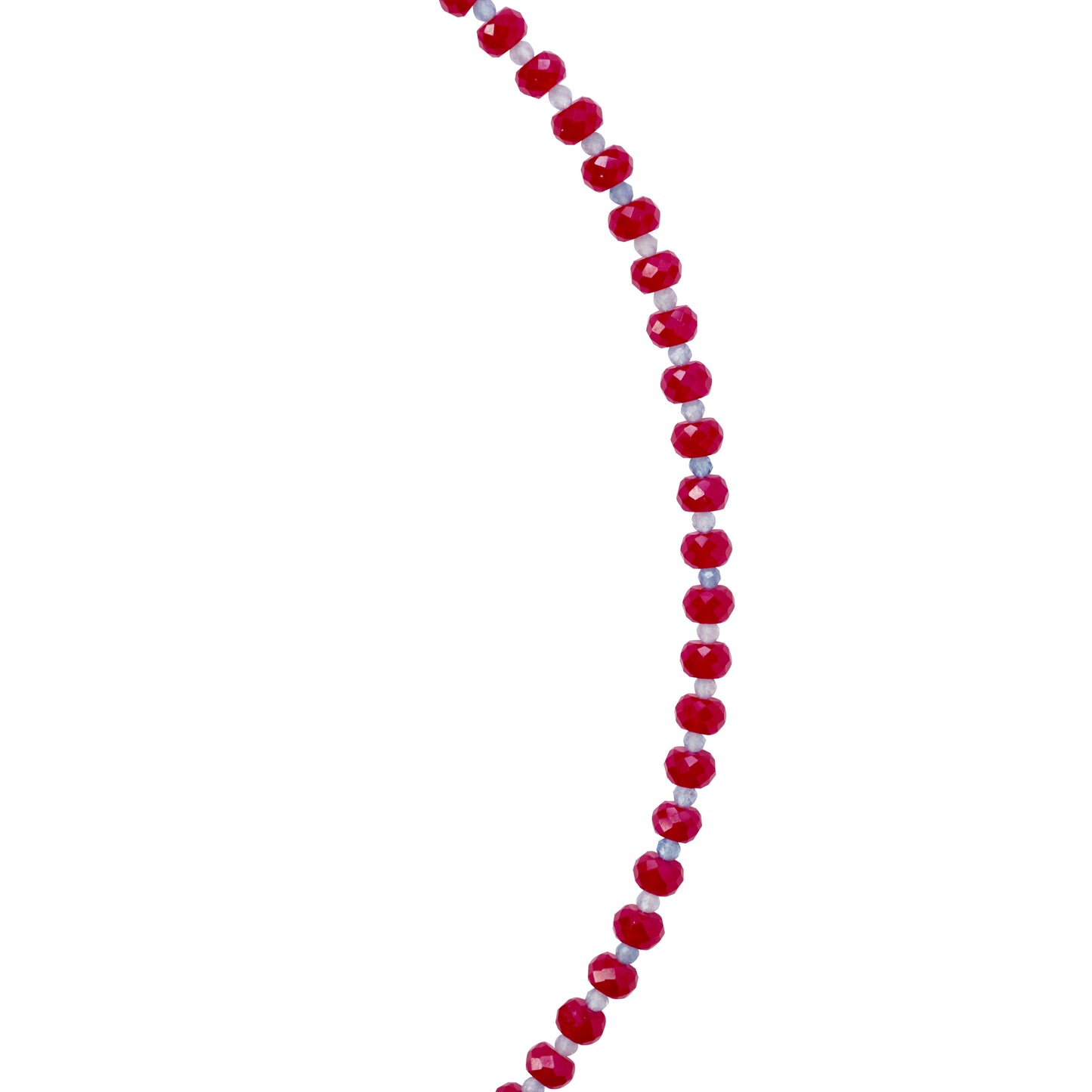 Jumbo Ruby Aquamarine Necklace 18K Gold