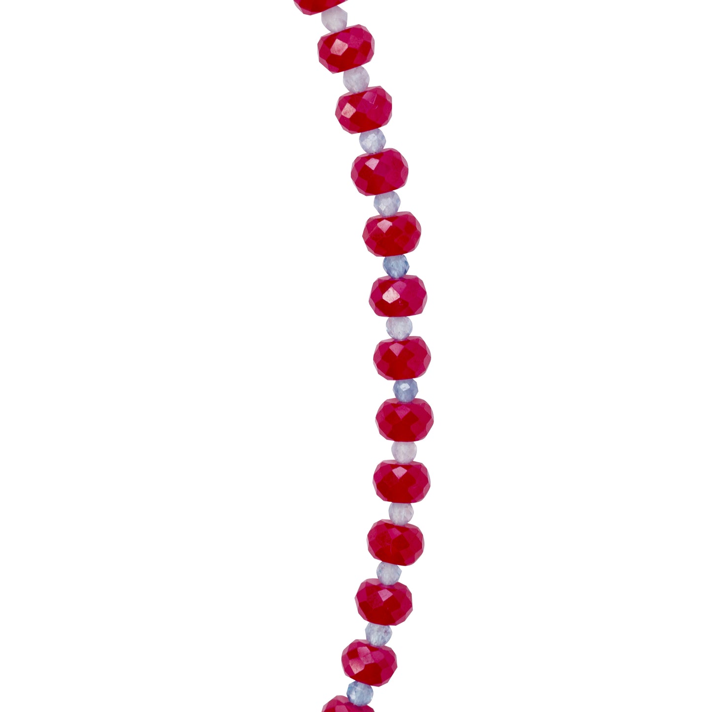 Jumbo Ruby Aquamarine Necklace 18K Gold