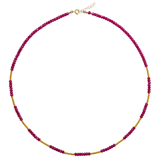 Stella Ruby 18K Gold Necklace